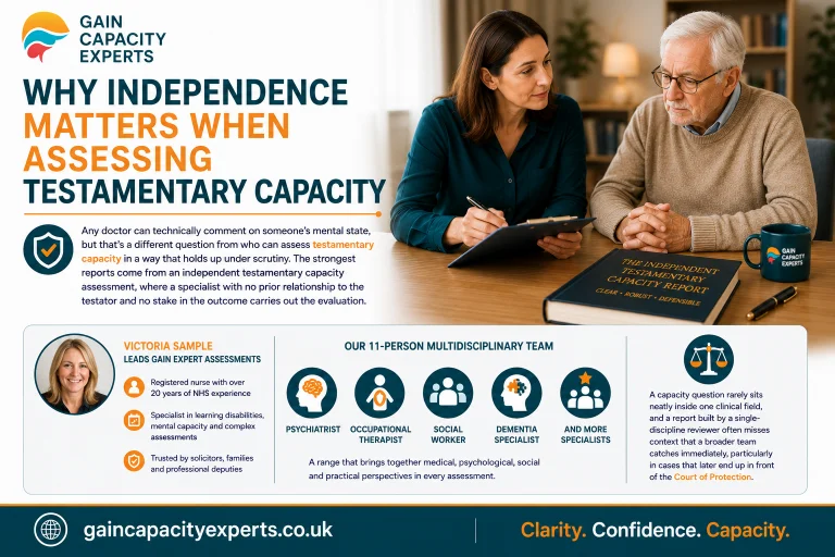 Why Independence Matters When Assessing Testamentary Capacity
