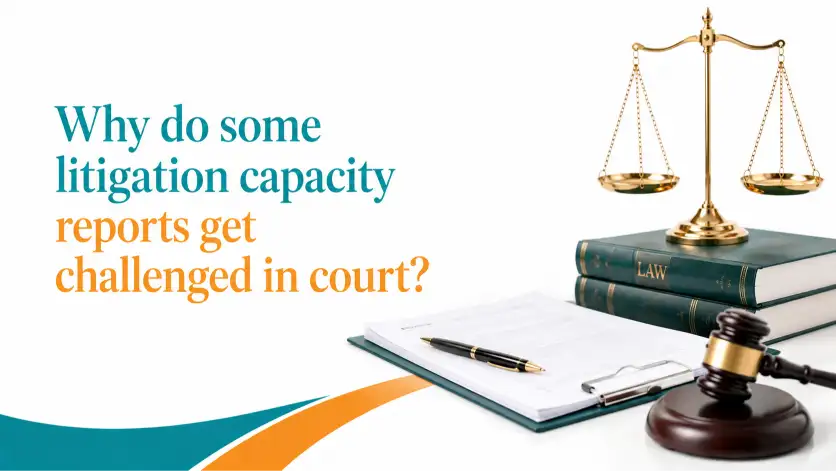 Why do some litigation capacity reports get challenged in court