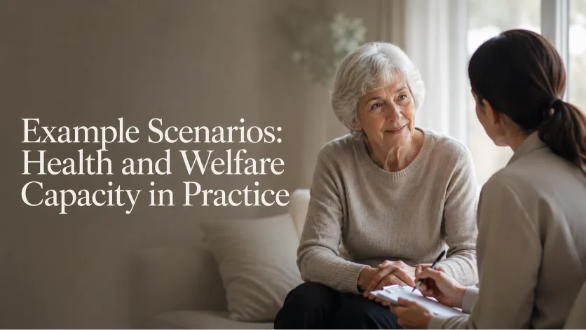 Example Scenarios: Health and Welfare Capacity in Practice